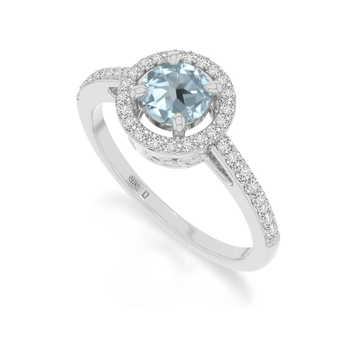 The Regal Violet: Amethyst & Moissanite Halo Ring