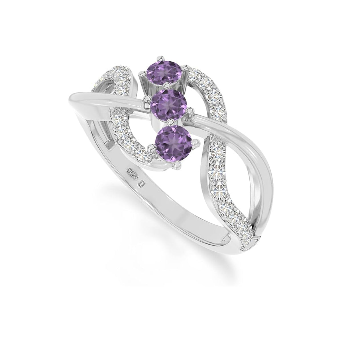 The Deep Blue Flow: London BT & Moissanite Infinity Ring