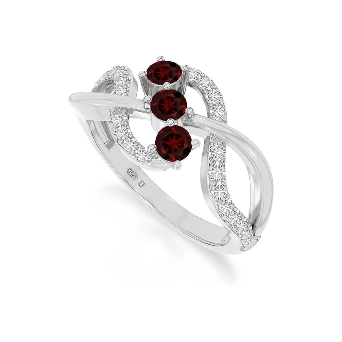 The Deep Blue Flow: London BT & Moissanite Infinity Ring