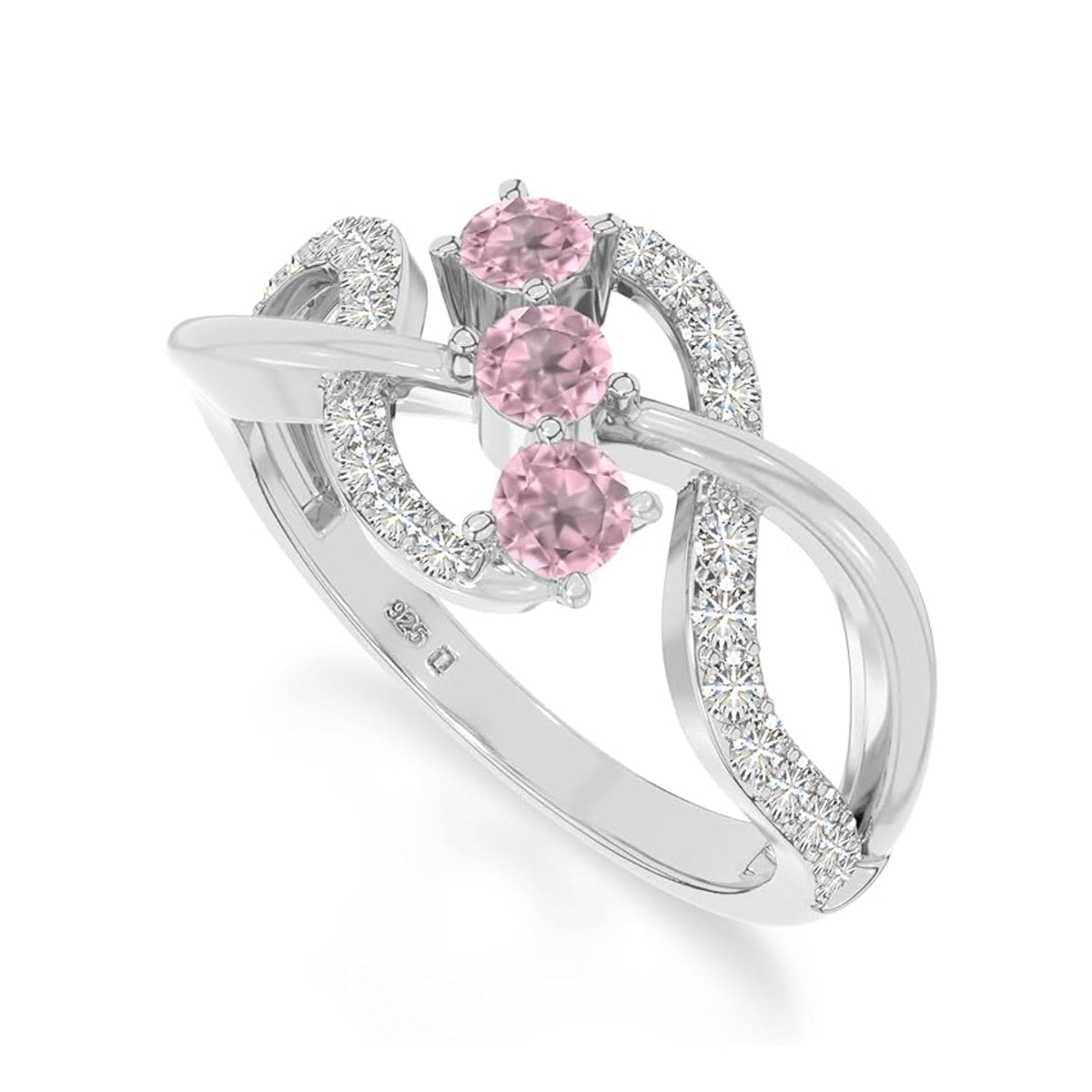 The Deep Blue Flow: London BT & Moissanite Infinity Ring