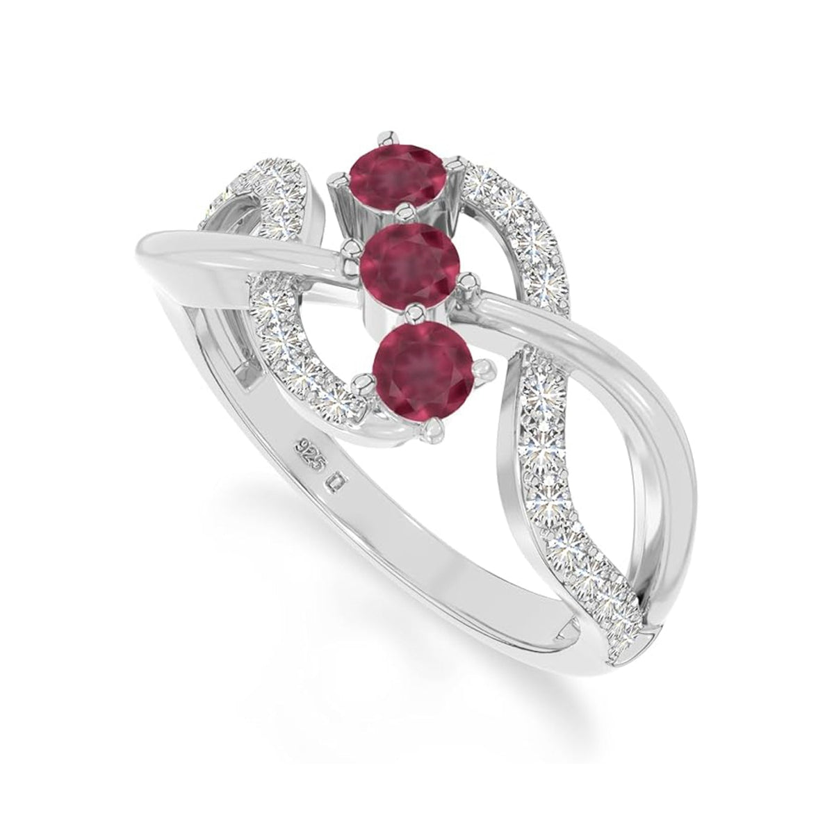 The Deep Blue Flow: London BT & Moissanite Infinity Ring