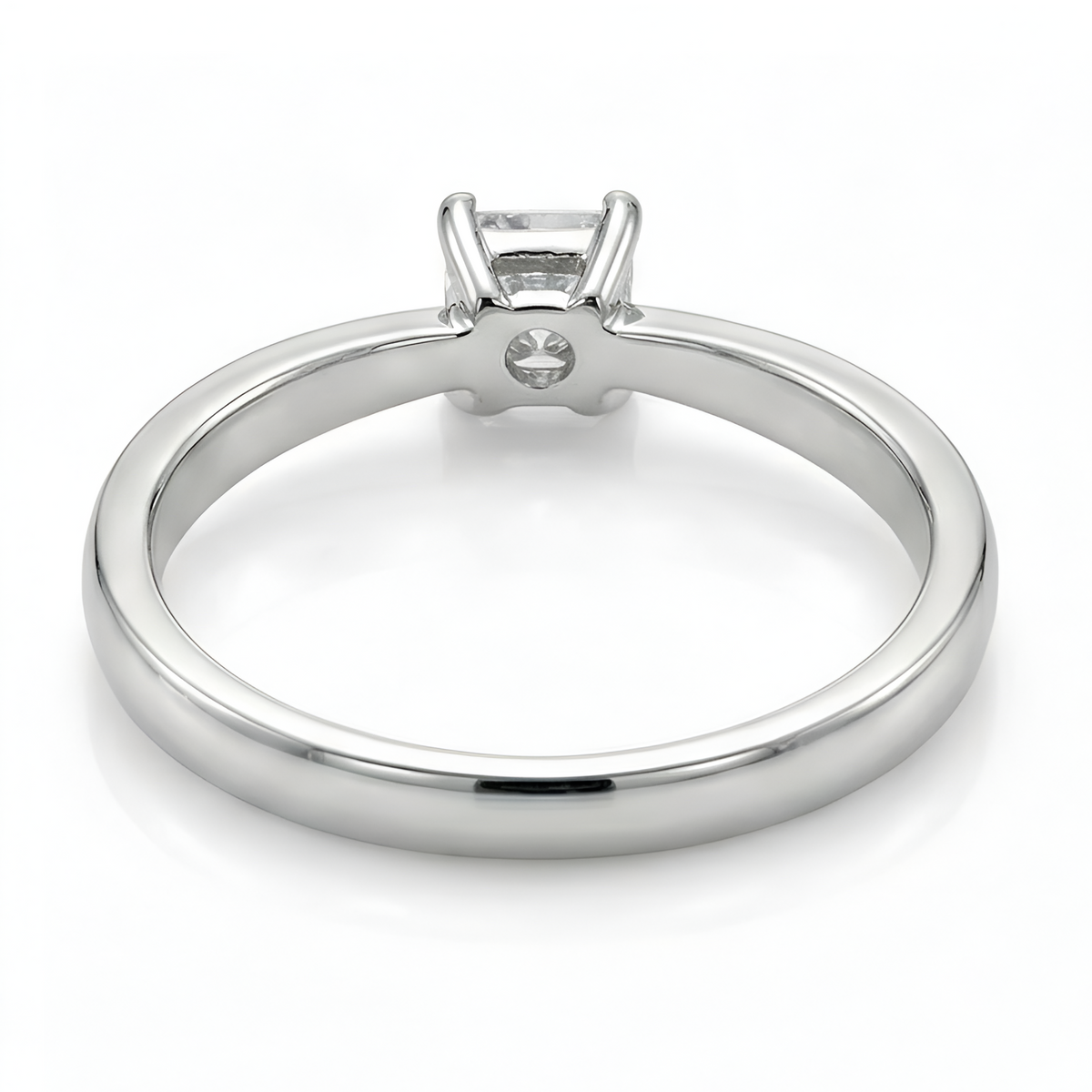 The Modern Grace: Moissanite Solitaire Ring